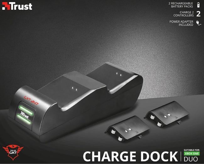 XBOX ONE Trust Duo Charging Dock Gxt 247 Hover Image