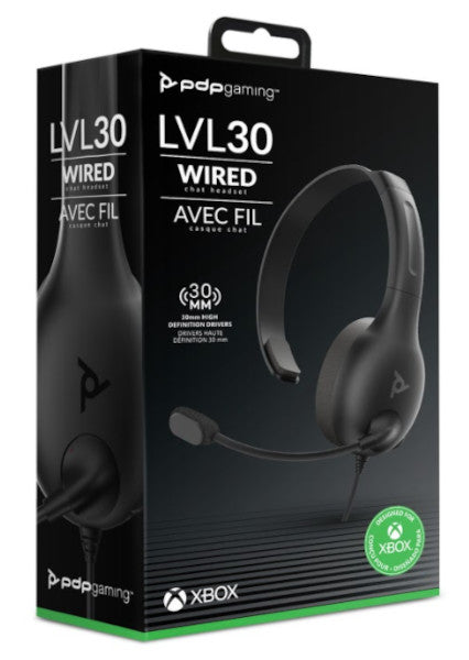 XBOX ONE Pdp Wired Headset Lvl 30 (gris)