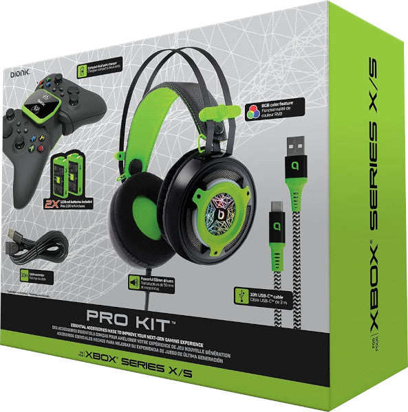 XBOX SERIES X Bionik Pro Kit 5 En 1 (headset+base De Carga Doble+2 Baterias+cable De Carga 3m+cable Extensible) Hover Image