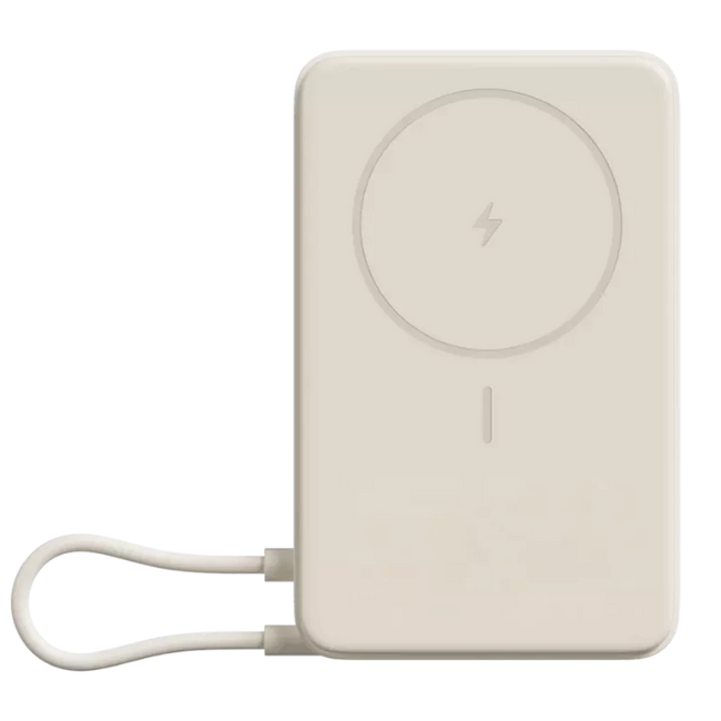 Xiaomi Magnetic Power Bank 10000 33W Beige con Soporte Integrado Hover Image