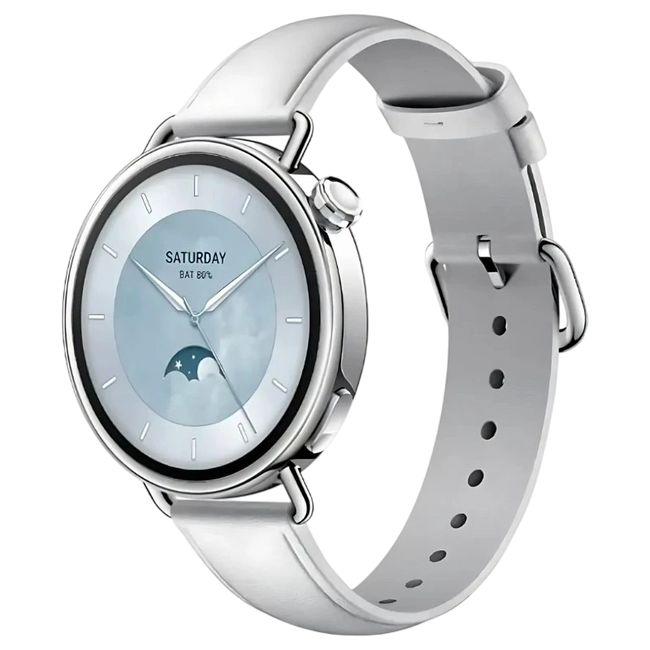 Xiaomi Watch S4 41mm con Correa de Cuero Blanco Hover Image