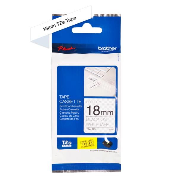 Cinta Laminada Brother Tzese4 18mm X 8m