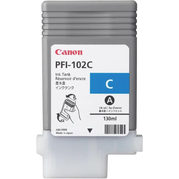 Cartucho Canon Pfi - 102 Cian Ipf500 - Ipf510 - Lp17 - Ipf600 - Ipf610 - Ipf605 - Lp24 - Ipf650 - Ipf655 - Ipf700 - Ipf710 - Ipf720 - Ipf750 - Ipf750 - Ipf755 - Ipf760