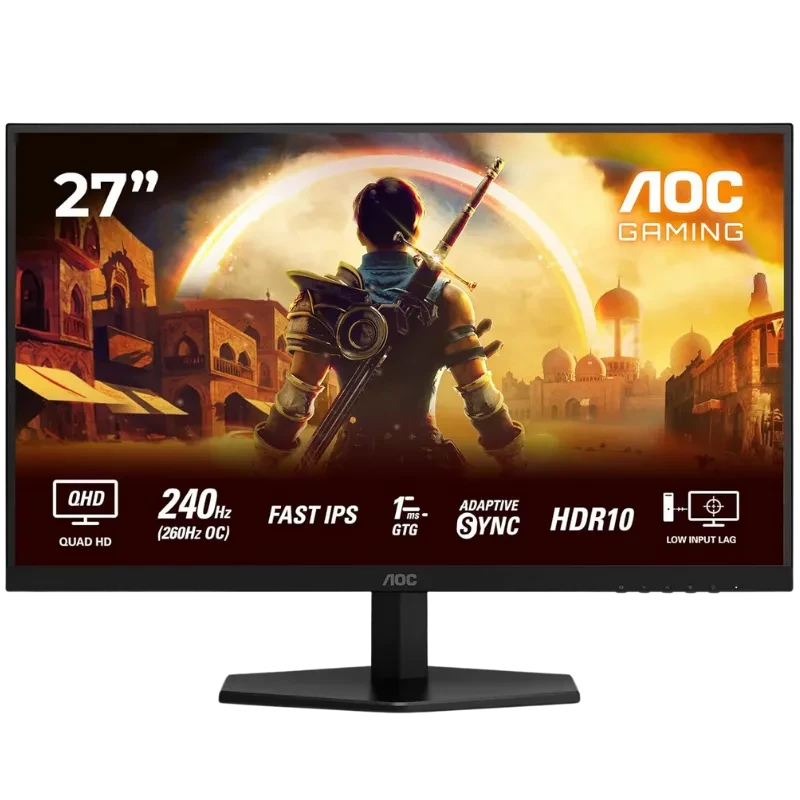 AOC Q27G42ZE 27 Wide Quad HD LCD Fast IPS 240 Hz/260 OC 1 ms Adaptative Sync Negro