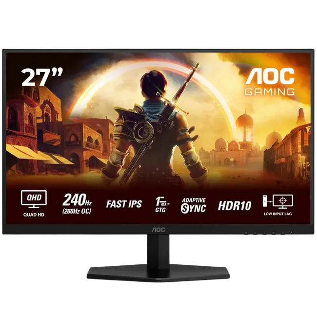 AOC Q27G42ZE 27 Wide Quad HD LCD Fast IPS 240 Hz/260 OC 1 ms Adaptative Sync Negro Hover Image