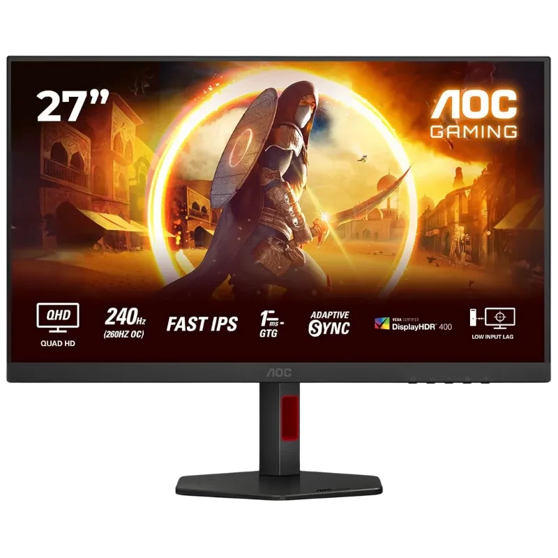 AOC G4 Q27G4ZR pantalla para PC 68,6 cm (27") 2560 x 1440 Pixeles Quad HD LED Negro, Rojo