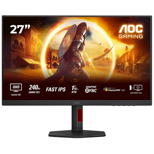 AOC G4 Q27G4ZR pantalla para PC 68,6 cm (27") 2560 x 1440 Pixeles Quad HD LED Negro, Rojo Hover Image