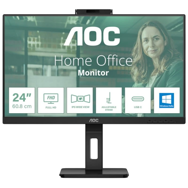 AOC 24P3CW 23.8 FullHD IPS Webcam Negro Hover Image