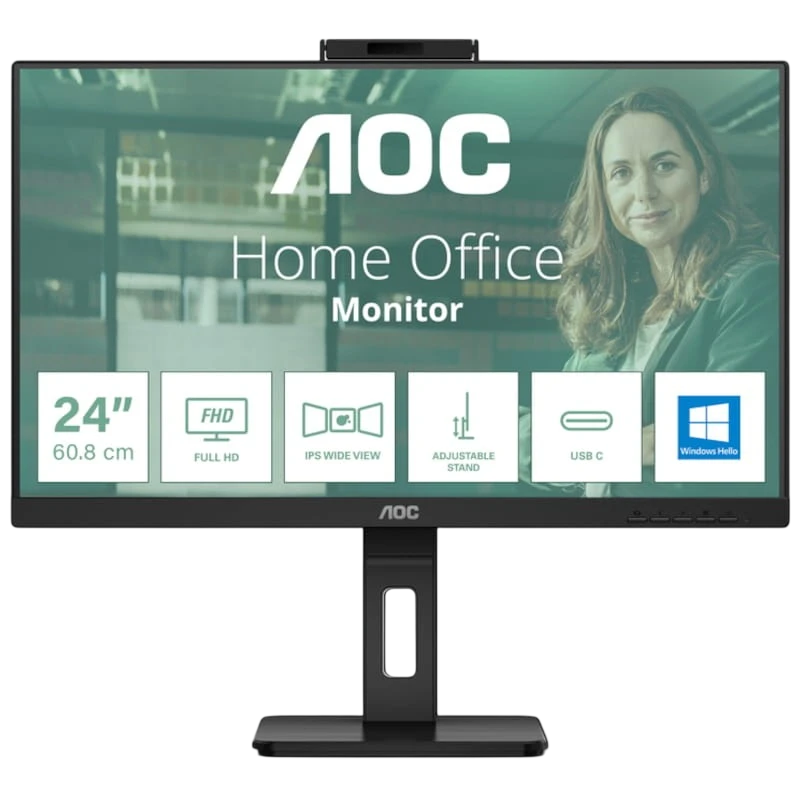AOC 24P3CW 23.8 FullHD IPS Webcam Negro