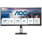 AOC V5 CU34V5C/BK 34 WQHD VA UltraWide Curvo 100 Hz FreeSync Negro