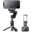 APEXEL Q18 - Gimbal Estabilizador, Trípode, Palo Selfie y Luz de Relleno, Todo en Uno