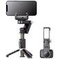 APEXEL Q18 - Gimbal Estabilizador, Trípode, Palo Selfie y Luz de Relleno, Todo en Uno