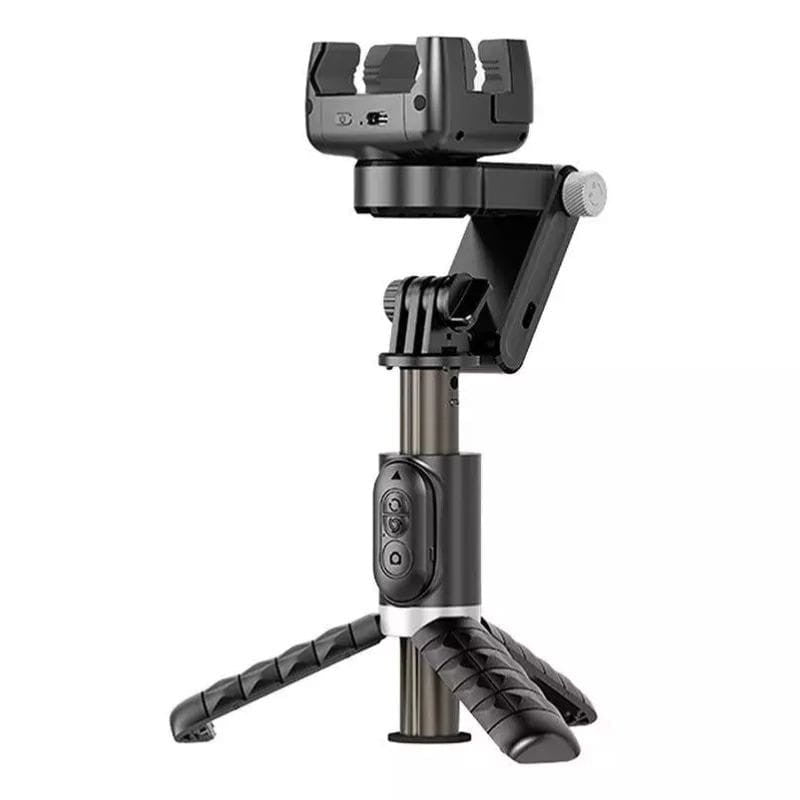 APEXEL Q18 - Gimbal Estabilizador, Trípode, Palo Selfie y Luz de Relleno, Todo en Uno