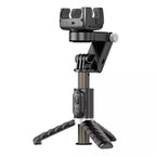 APEXEL Q18 - Gimbal Estabilizador, Trípode, Palo Selfie y Luz de Relleno, Todo en Uno
