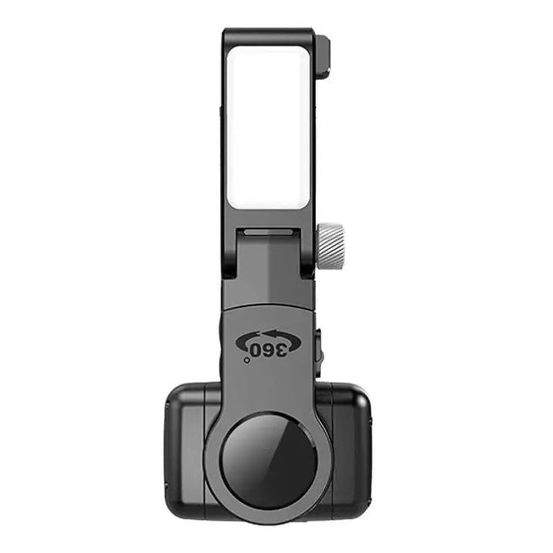 APEXEL Q18 - Gimbal Estabilizador, Trípode, Palo Selfie y Luz de Relleno, Todo en Uno