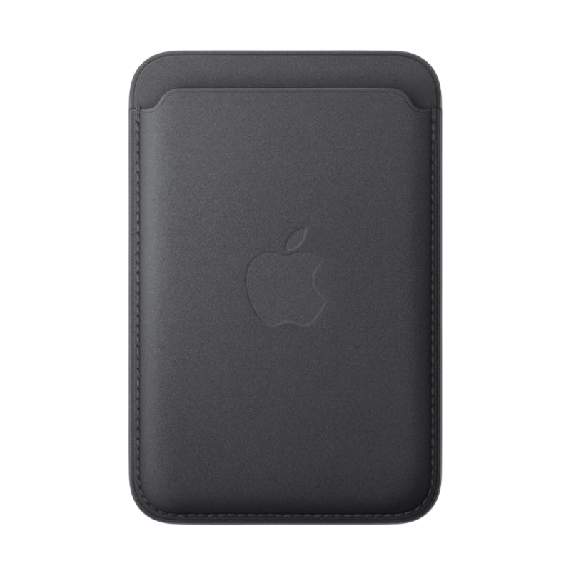 Cartera MagSafe de trenzado fino para iPhone, Negro