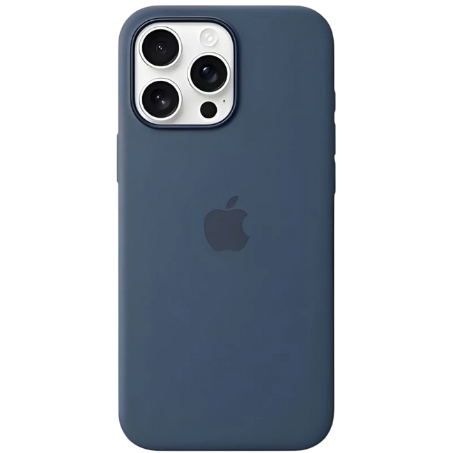Funda de silicona con Magsafe para iPhone 16 Pro Max, Denim Hover Image