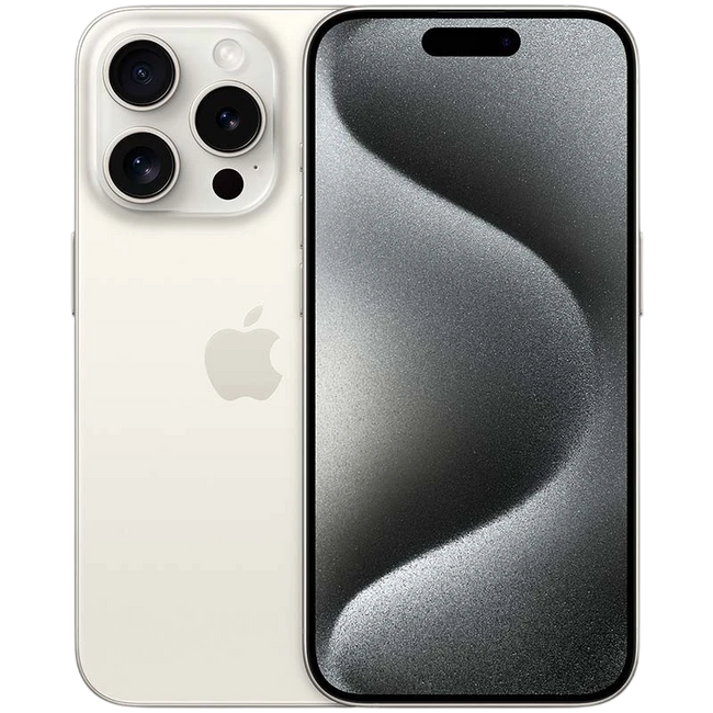 iPhone 15 Pro 5G 128GB Titanio Blanco Renovado - Estado Excelente Hover Image