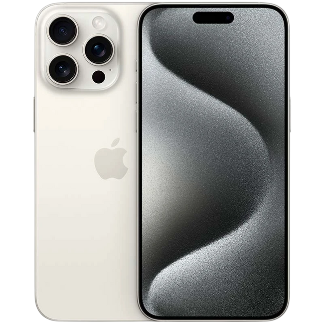 iPhone 15 Pro Max 5G 256GB Titanio Blanco Renovado - Estado Excelente Hover Image