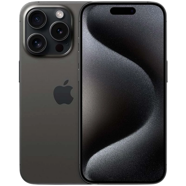 iPhone 15 Pro 5G 128GB Titanio Negro Renovado ESIM - Estado Excelente Hover Image