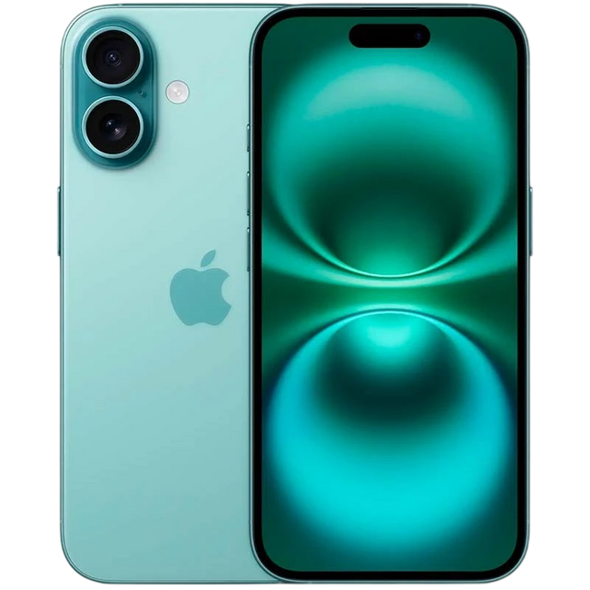 iPhone 16 5G 128GB Verde Azulado Renovado - Estado Excelente Hover Image
