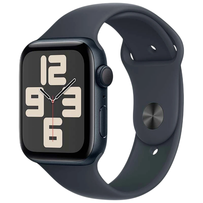 Apple Watch SE (2024) GPS 44mm Medianoche con Correa Deportiva S/M - Desprecintado Hover Image
