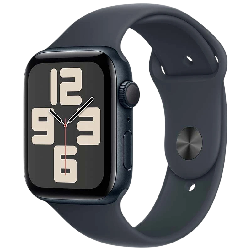 Apple Watch SE (2024) GPS 44mm Medianoche con Correa Deportiva S/M - Desprecintado