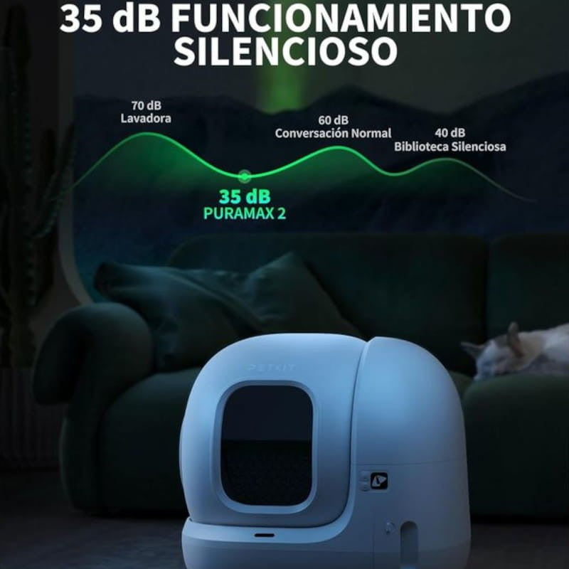 Arenero Automático PETKIT Pura Max 2 Basic Kit - Con tecnología xSecure - Control APP - Capacidad extragrande