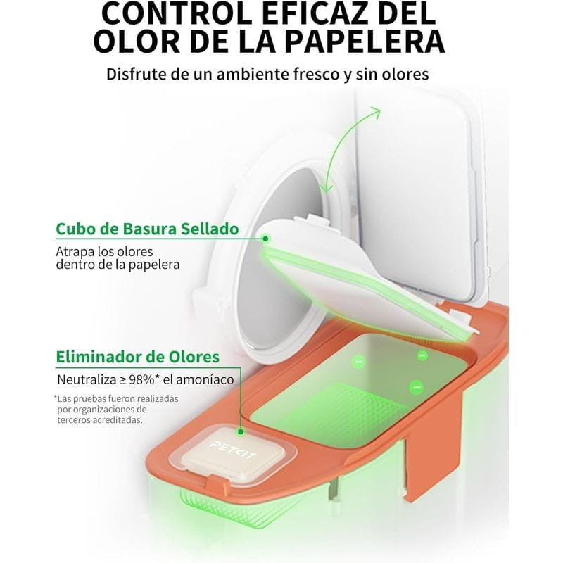 Arenero Automático PETKIT Pura Max 2 Basic Kit - Con tecnología xSecure - Control APP - Capacidad extragrande