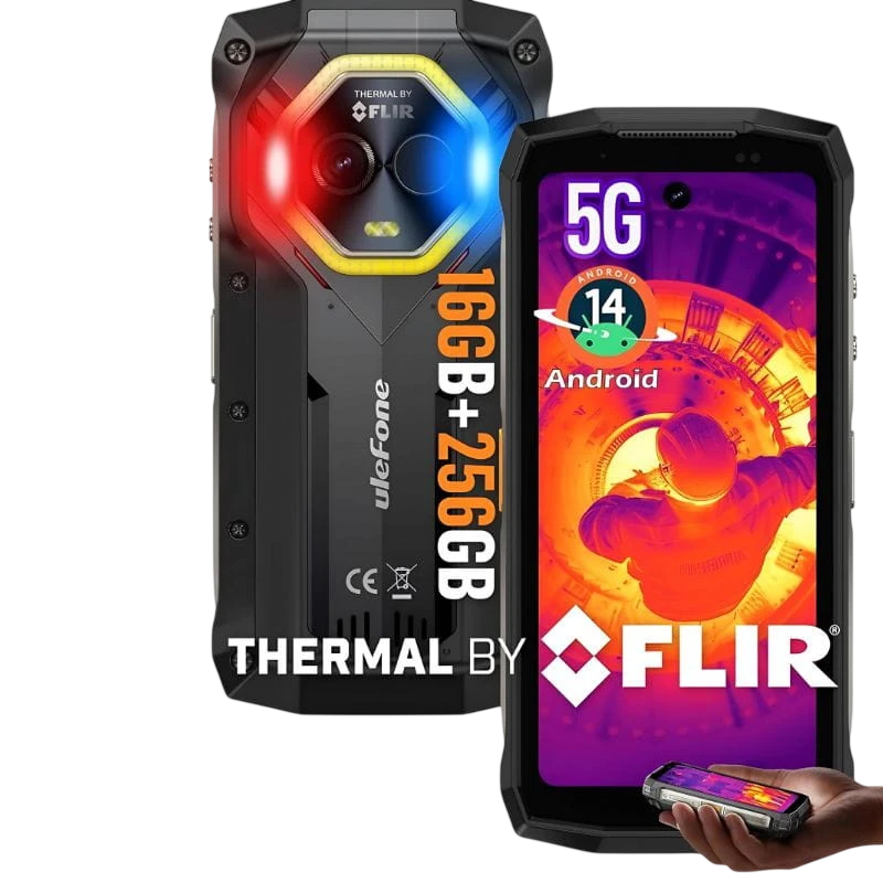 Ulefone Armor Mini 20T Pro 5G 8GB/256GB Negro 4,7 pulgadas IPS 90Hz 50MP 6200mAh 33W NFC