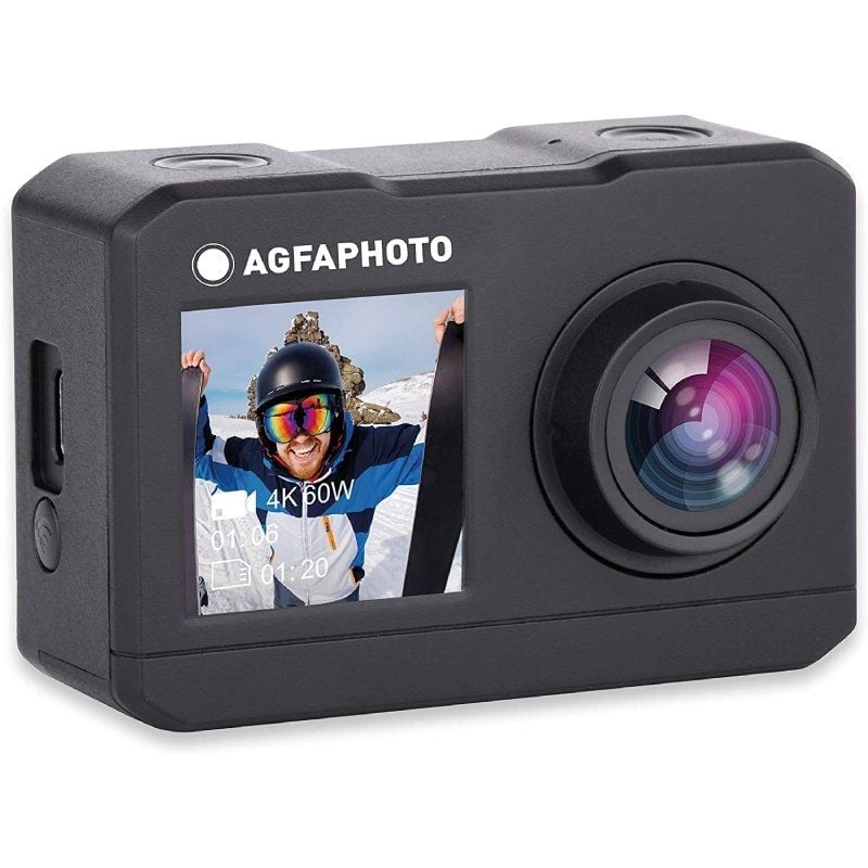 Cámara Digital Deportiva AgfaPhoto AC7000 2.7K/ 16MP/ ngulo de visión 120/ Gris