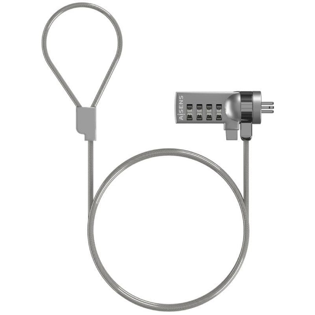 Cable de Seguridad para Portátiles Aisens ASLK-D40N01-SL/ 1.5m Hover Image