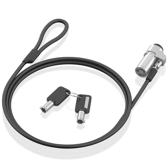 Cable de Seguridad Tipo NANO para Portátiles Aisens ASLK-D45K06-BK/ 1.5m Main Image