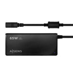 Cargador de Portátil Aisens ASLC-65WAUTO-BK/ 65W/ 1xUSB QC3.0/ Automático/ 9 Conectores/ Voltaje 18.5-20V