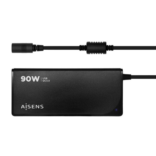 Cargador de Portátil Aisens ASLC-90WAUTO-BK/ 1xUSB/ 90W/ Automático/ 12 Conectores/ Voltaje 15-20V Hover Image