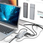 Docking USB Tipo-C Aisens ASUC-12P005-GR/ 2xHDMI 4K/ 3xUSB/ 2xUSB Tipo-C/ 1xRJ45/ 1xAudio/ 1xLector Tarjetas/ 1x Jack/ 1xUSB Tipo-C PD/ Gris