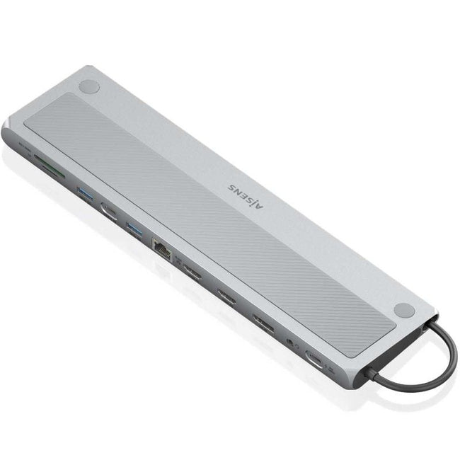 Docking USB Tipo-C Aisens ASUC-12P020-GR/ 2xHDMI 4K/ 3xUSB/ 1xUSB Tipo-C/ 1xRJ45/ 1xDisplayPort/ 1xLector Tarjetas/ 1xUSB Tipo-C PD/ Gris Hover Image