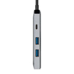 Docking USB Tipo-C Aisens ASUC-4P002-GR/ 1xHDMI 4K/ 2xUSB/ 1xUSB Tipo-C PD/ Gris