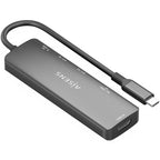 Docking USB Tipo-C Aisens ASUC-6P023-GR/ 1xHDMI 4K/ 2xUSB/ 1xUSB Tipo-C PD/ 1xLector Tarjetas/ Gris
