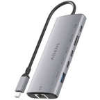 Docking USB Tipo-C Aisens ASUC-6P030-GR/ 1xHDMI 4K/ 1xUSB/ 2xUSB Tipo-C/ 1xRJ45/ 1xUSB Tipo-C PD/ Gris