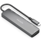 Docking USB Tipo-C Aisens ASUC-7P026-GR/ 1xHDMI 4K/ 2xUSB/ 1xUSB Tipo-C / 1xUSB Tipo-C PD/ 1xLector Tarjetas/ Gris