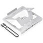 Soporte de Sobremesa - Docking USB Tipo-C Aisens ASUC-7P045-GR/ 1xUSB/ 1xUSB Tipo-C/ 1xHDMI/ 1xRJ45/ 1xLector de Tarjetas/ 1xUSB Tipo-C PD/ Gris