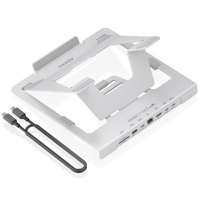 Soporte de Sobremesa - Docking USB Tipo-C Aisens ASUC-7P045-GR/ 1xUSB/ 1xUSB Tipo-C/ 1xHDMI/ 1xRJ45/ 1xLector de Tarjetas/ 1xUSB Tipo-C PD/ Gris Hover Image