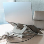 Soporte de Sobremesa - Docking USB Tipo-C Aisens ASUC-7P045-GR/ 1xUSB/ 1xUSB Tipo-C/ 1xHDMI/ 1xRJ45/ 1xLector de Tarjetas/ 1xUSB Tipo-C PD/ Gris