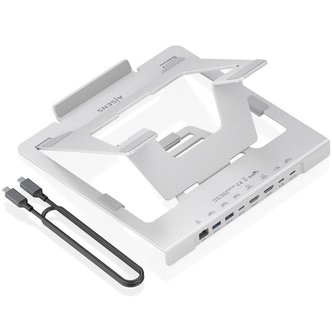 Soporte de Sobremesa - Docking USB Tipo-C Aisens ASUC-7P046-GR/ 2xUSB/ 1xUSB Tipo-C/ 2xHDMI/ 1xRJ45/ 1xUSB Tipo-C PD/ Gris Hover Image