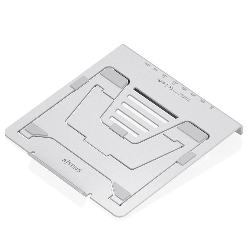 Soporte de Sobremesa - Docking USB Tipo-C Aisens ASUC-7P046-GR/ 2xUSB/ 1xUSB Tipo-C/ 2xHDMI/ 1xRJ45/ 1xUSB Tipo-C PD/ Gris