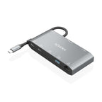 Docking USB Tipo-C Aisens ASUC-8P010-GR/ 1xHDMI 4K/ 1xVGA/ 2xUSB/ 1xRJ45/ 2xUSB Tipo-C/ 1xUSB Tipo-C PD/ Gris