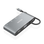 Docking USB Tipo-C Aisens ASUC-8P010-GR/ 1xHDMI 4K/ 1xVGA/ 2xUSB/ 1xRJ45/ 2xUSB Tipo-C/ 1xUSB Tipo-C PD/ Gris