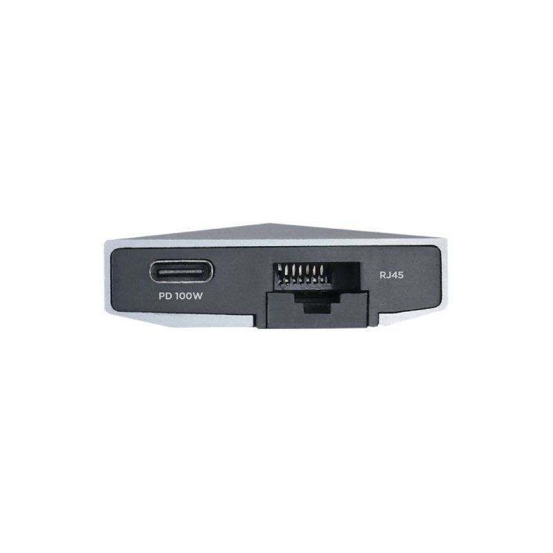 Docking USB Tipo-C Aisens ASUC-9P001-GR/ 1xHDMI 4K/ 3xUSB/ 1xRJ45/ 1xAudio/ 1xLector Tarjetas / 1xUSB Tipo-C PD/ Gris