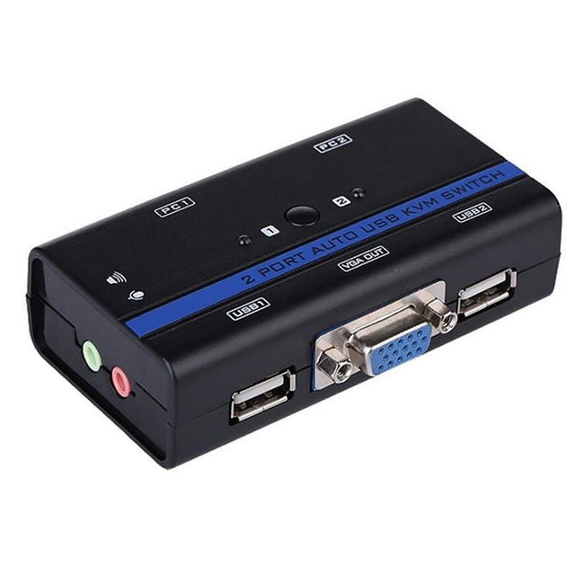 Conmutador KVM SVGA Aisens A111-0064/ 2PC con 1 sólo teclado y ratón Hover Image